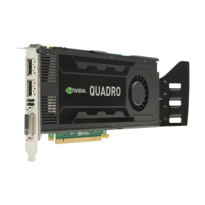 713381-001 - HP Nvidia Quadro K4000 3GB GDDR5 PCI-Express 1-DVI 2-DisplayPort Video Graphics Card