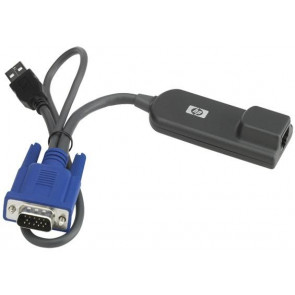 748740-001 - HP RJ-45 KVM Console USB Interface Adapter Cable (Keyboard / Video D-SUB / Mouse)