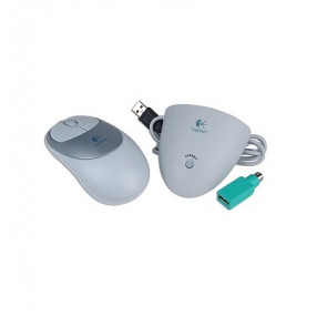 851390-0000 - Logitech 3-Buttons USB and PS/2 Cordless Scroll Wheel Mouse