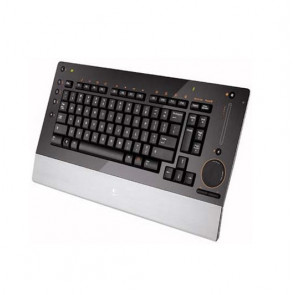967685-0403 - Logitech Recertified diNovo Edge Black Bluetooth Wireless Slim Keyboard