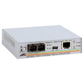 AT-MC102XL-10 - Allied Telesis 100Base-TX to 100Base-FX (SC) 1310nm Multi-mode 2km Media Converter