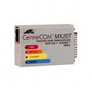 AT-MX20T - Allied Telesis CentreCOM MX20T 10Mbps IEEE 802.3 Twisted Pair micro Transceiver with AUI Connector