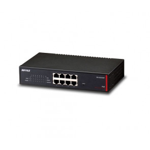 BS-GS2008P - Buffalo 8-Port 10/100/1000 (PoE+) Managed Gigabit Ethernet Switch Rack-Mountable