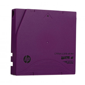 C7976A - HP LTO-6 Ultrium 2.50TB Native / 6.25TB Compressed Metal Particle (MP) RW Tape Data Cartridge