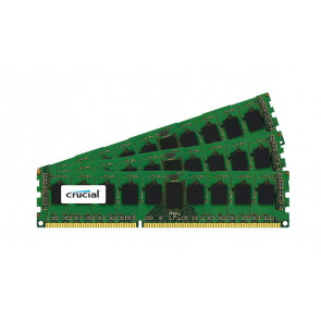 CT1150355 - Crucial Technology 24GB Kit (3 X 8GB) DDR3-1066MHz PC3-8500 ECC Registered CL7 240-Pin DIMM 1.35V Low Voltage Quad Rank Memory for Dell PowerEdge T310 Server