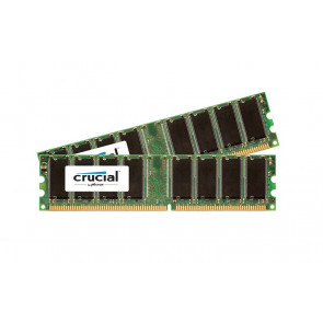 CT1421676 - Crucial 2GB Kit (2 x 1GB) DDR-333MHz PC2700 non-ECC Unbuffered CL2.5 184-Pin DIMM Memory upgrade for Intel D915PLDT
