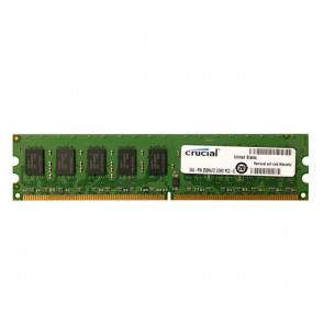 CT2KIT25672AA667 - Crucial Technology 4GB Kit (2 X 2GB) DDR2-667MHz PC2-5300 ECC Unbuffered CL5 240-Pin DIMM 1.8V Memory