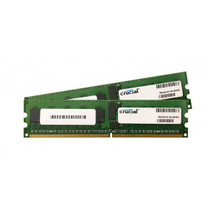 CT2KIT51272AB80E - Crucial Technology 8GB Kit (2 X 4GB) DDR2-800MHz PC2-6400 ECC Registered CL6 240-Pin DIMM 1.8V Memory