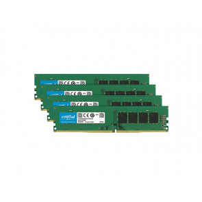 CT4K16G4DFD8266 - Crucial 64GB Kit (4 x 16GB) DDR4-2666MHz PC4-21300 non-ECC Unbuffered CL19 288-Pin DIMM 1.2V Dual Rank Memory