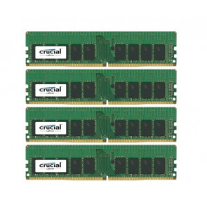 CT4K8G4WFS824A - Crucial Technology 32GB Kit (4 X 8GB) DDR4-2400MHz PC4-19200 ECC Unbuffered CL17 288-Pin DIMM 1.2V Single Rank Memory
