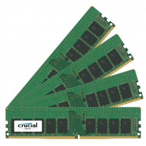 CT6203958 - Crucial 16GB Kit (4 X 4GB) DDR4-2133MHz PC4-17000 ECC Unbuffered CL15 288-Pin DIMM 1.2V Single Rank Memory upgrade for ASRock Fatal1ty X99X Killer