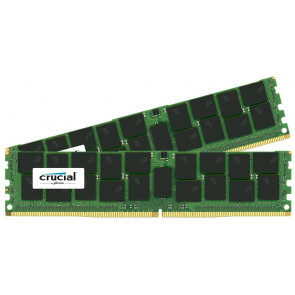 CT6236784 - Crucial Technology 64GB Kit (2 X 32GB) DDR4-2133MHz PC4-17000 ECC Registered CL15 288-Pin Load Reduced DIMM 1.2V Quad Rank Memory Upgrade for Dell PowerEdge T630 System