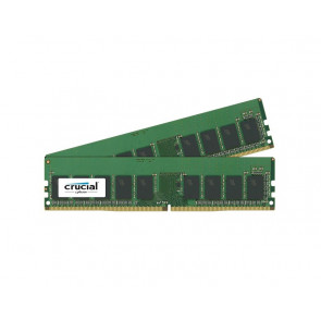 CT8102808 - Crucial 16GB Kit (2 x 8GB) DDR4-2400MHz PC4-19200 ECC Unbuffered CL17 288-Pin DIMM Single Rank Memory Upgrade for Dell PowerEdge T130