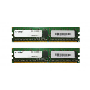 CT850337 - Crucial Technology 4GB Kit (2 X 2GB) DDR2-400MHz PC2-3200 ECC Registered CL3 240-Pin DIMM 1.8V Single Rank Memory for HP / Compaq ProLiant DL380 G4 Server