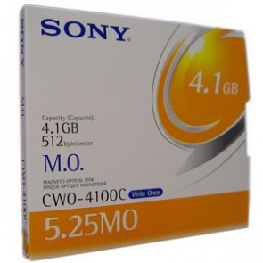 CWO4100CWW - Sony 5.25 Magneto Optical Media - WORM - 4.1GB - 5.25 - 8x