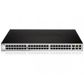 DES-1210-52-A1 - D-Link Web Smart 48-Port 10/100 Switch with (2) 10/ 100/ 1000Base-T Ports and 2 Combo SFP Slots (Refurbished)