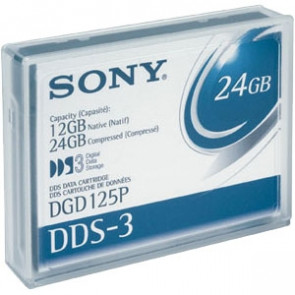 DGD125P//AWW - Sony DDS -3 Tape Cartridge - DAT DDS-3 - 12GB (Native) / 24GB (Compressed)
