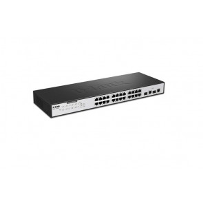 DGS-1100-26MP - D-Link 24-Port 10/100/1000 (PoE+) Unmanaged Gigabit Ethernet Switch with 2 Combo Gigabit SFP Ports