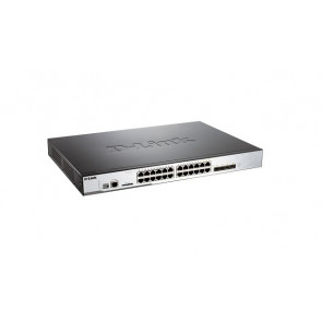 DGS-3620-28PC/SI - D-Link 20-Port 10/100/1000PoE Layer-3 Managed Stackable Gigabit Ethernet Switch with 4 Combo Gigabit SFP Ports & 4 10-Gigabit SFP+ Ports