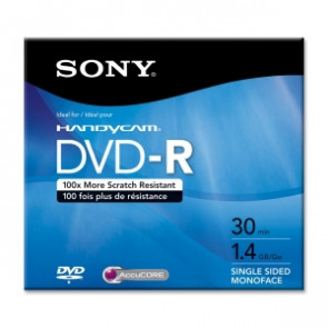 DMR30R1H - Sony dvd-R Media - 1.4GB - 80mm Mini - 1 Pack Jewel Case