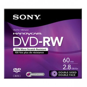 DMW60DSR2H - Sony dvd-RW Double Sided Media - 2.8GB - 80mm Mini