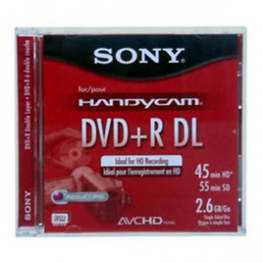 DPR55DLL1H - Sony dvd+R Double Layer Media - 2.6GB