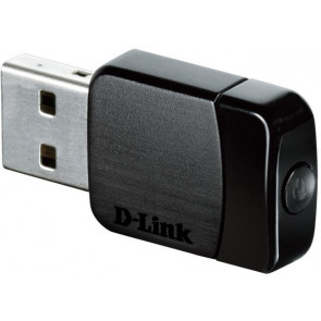 DWA-171 - D-Link Wireless Ac Dual Band Usb Adapter Usb 2.0 Up To 150MBps 2.4GHz 433MBps 5GHz Ieee 802.11ac (Refurbished)