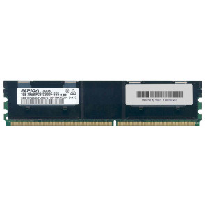 EBE11FD8AGFD-6E-E - Elpida 1GB DDR2-667MHz PC2-5300 Fully Buffered CL5 240-Pin DIMM 1.8V Memory Module