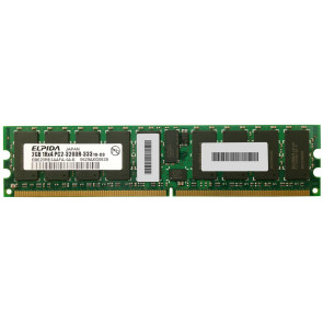 EBE20RE4AAFA-4A-E - Elpida 2GB DDR2-400MHz PC2-3200 ECC Registered CL3 240-Pin DIMM 1.8V Single Rank Memory Module