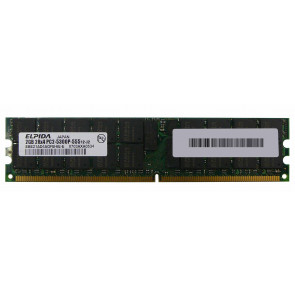 EBE21AD4AGFB-6E-E - Elpida 2GB DDR2-667MHz PC2-5300 ECC Registered CL5 240-Pin DIMM 1.8V Dual Rank Memory Module