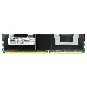 EBE21FE8ACFT-6E-E - Elpida 2GB DDR2-667MHz PC2-5300 Fully Buffered CL5 240-Pin DIMM 1.8V Dual Rank Memory Module