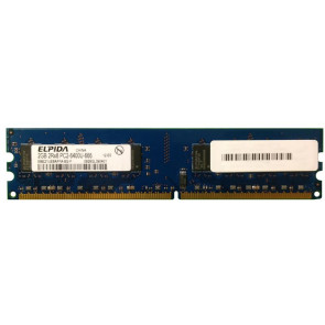 EBE21UE8AFFA-8G-F - Elpida 2GB DDR2-800MHz PC2-6400 non-ECC Unbuffered CL6 240-Pin DIMM 1.8V Dual Rank Memory Module