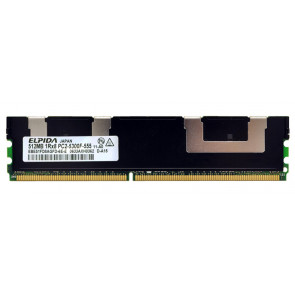 EBE51FD8AGFD-6E-E - Elpida 512MB DDR2-667MHz PC2-5300 Fully Buffered CL5 240-Pin DIMM 1.8V Single Rank Memory Module