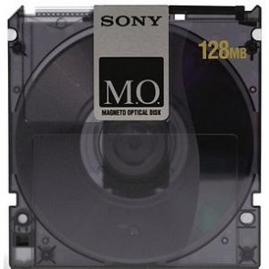 EDM128C - Sony 3.5 Magneto Optical Media - Rewritable - 128MB - 3.5 - 1x