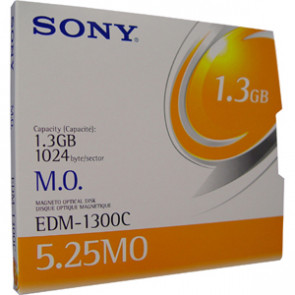 EDM1300C - Sony 5.25 Magneto Optical Media - Rewritable - 1.3GB - 5.25