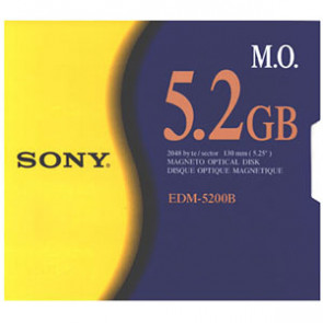 EDM5200B - Sony 5.25 Magneto Optical Media - Rewritable - 5.2GB - 5.25 - 8x