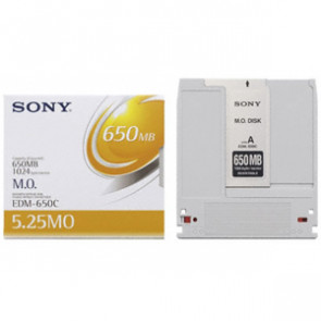 EDM650CWW - Sony 5.25 Magneto Optical Media - Rewritable - 650MB - 5.25 - 8x
