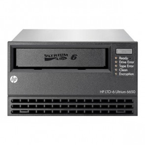 EH964A - HP StoreEver LTO-6 Ultrium 6650 External Tape Drive LTO-6 2.50 TB (Native)/6.25 TB (Compressed) SAS 5.25-inch Width 1H Height External 168.94 MBps Native 422.34 MBps Compressed