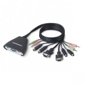 F1DL102PEA - Belkin 2-Port KVM Switch-PS/2 2 x 1 2 x mini-DIN (PS/2) Keyboard 2 x mini-DIN (PS/2) Mouse 2 x HD-15 Video Desktop