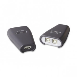 F1U201V - Belkin 2 Port USB Peripheral Switch - 1 x 4-pin Type A USB 2 x 4-pin Type B USB - External