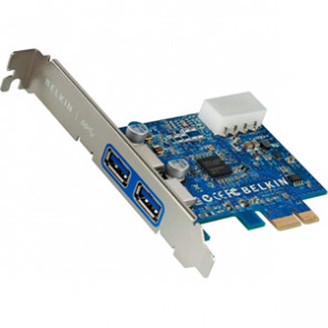 F4U023 - Belkin F4U023 2-port PCI Express USB Adapter - 2 x Type A USB 3.0 USB - Plug-in Card