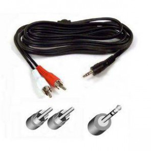 F8V235-06 - Belkin 6ft Audio Y Cable Splitter 1 Mini Plug/2- Rca Plugs Rohs