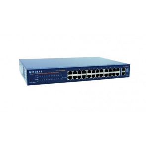 FS728TP-100NAS - Netgear 24-Port 10/100 (PoE) Managed Stackable Fast Ethernet Switch with 2 Combo Gigabit SFP Ports & 2 Ethernet Ports Rack-Mountable