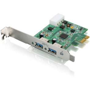GIC320U - Iogear GIC320U 2-port PCI Express USB Adapter - 2 x 9-pin Type A Female USB 3.0 USB - Plug-in Card