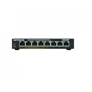 GS308P-100NAS - Netgear 8-Port 10/100/1000 (PoE) Unmanaged Gigabit Ethernet Switch