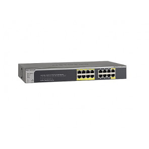 GS516TP-100NAS - Netgear 16-Port 10/100/1000 (PoE) Managed Gigabit Ethernet Switch with 8 Ethernet Ports Rack-Mountable