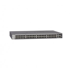 GS752TX-100NES - Netgear 52-Port 10/100/1000Base-T Managed Stackable Gigabit Ethernet Switch with 2 10Gb Ethernet Ports & 2 10Gb Ethernet SFP+ Ports Rack-Mountable