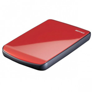 HD-PE640U2/RD - Buffalo MiniStation Cobalt 640 GB External Hard Drive - Ruby Red - USB 2.0 - 5400 rpm
