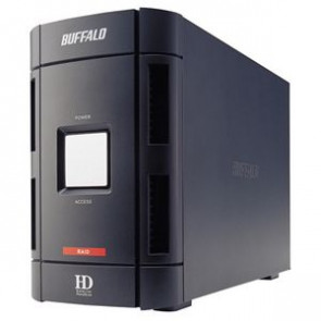 HD-W1.0TIU2/R1 - Buffalo DriveStation Duo HD-W1.0TIU2/R1 Hard Drive Array - 2 x HDD Installed - 1 TB Installed HDD Capacity - Serial ATA Controller - FireWir