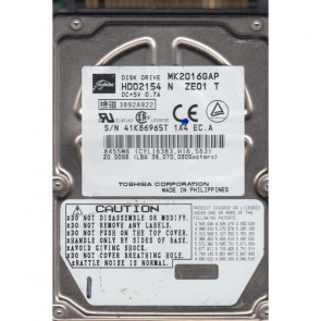 HDD2154 - Toshiba MK2016GAP 20 GB 2.5 Internal Hard Drive - IDE Ultra ATA/66 (ATA-5) - 4200 rpm - 1 MB Buffer